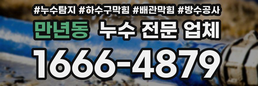 만년동 누수 전문 업체