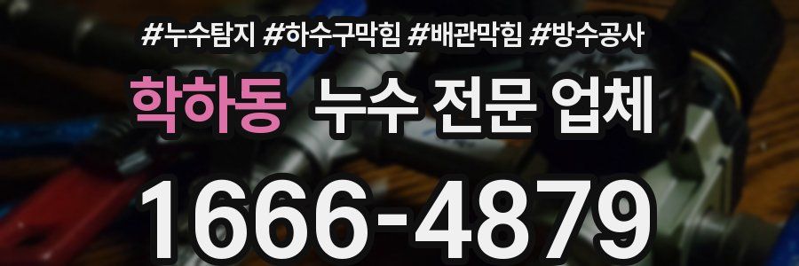 학하동 누수 전문 업체