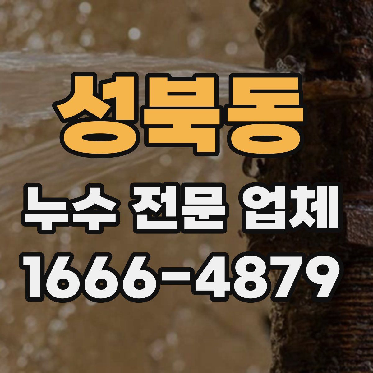 성북동 누수 전문 업체