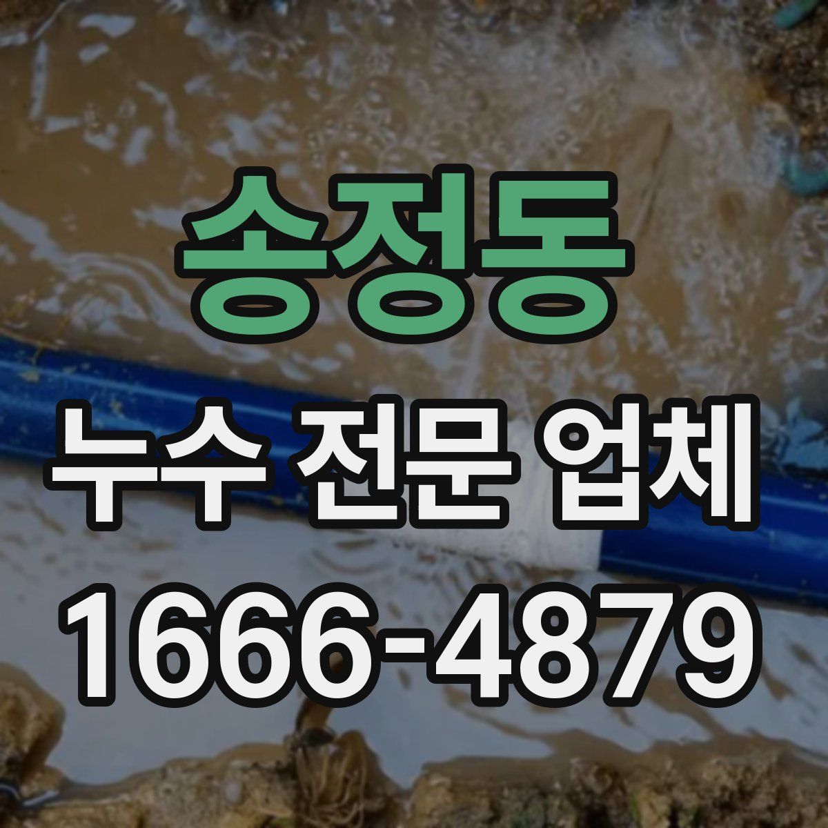 송정동 누수 전문 업체
