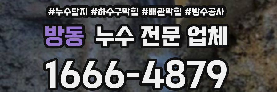 방동 누수 전문 업체