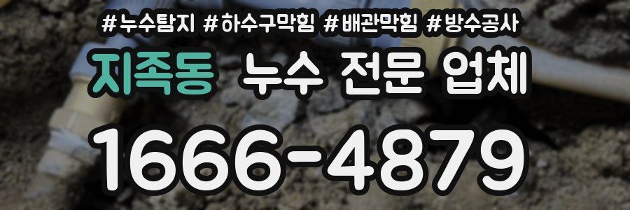 지족동 누수 전문 업체