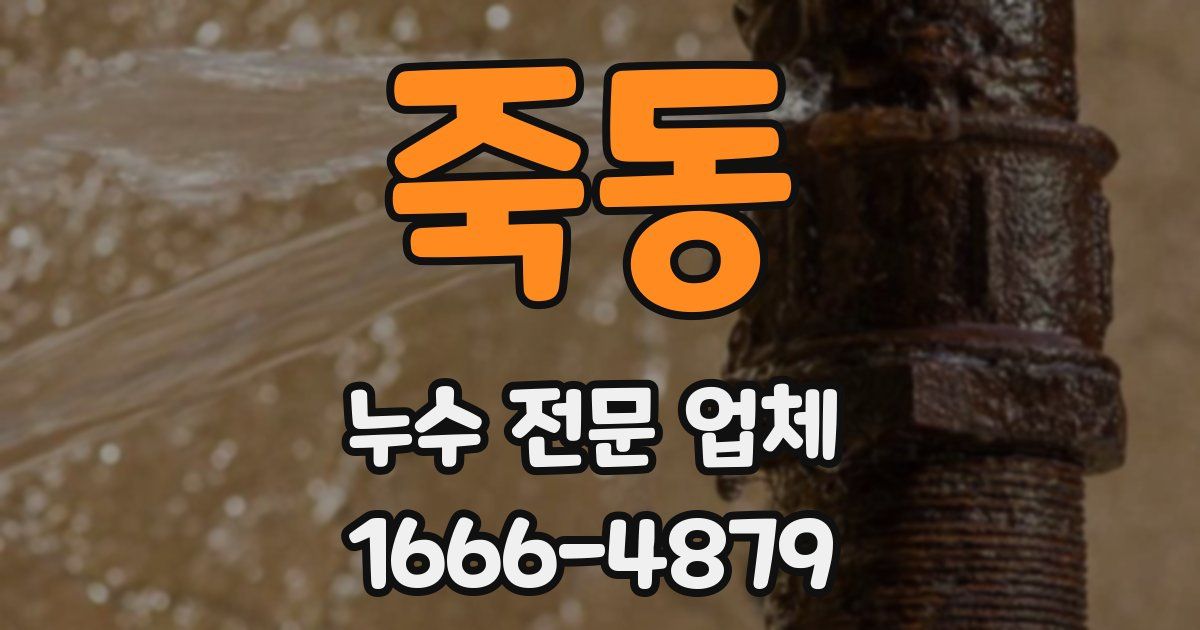 죽동 누수 전문 업체