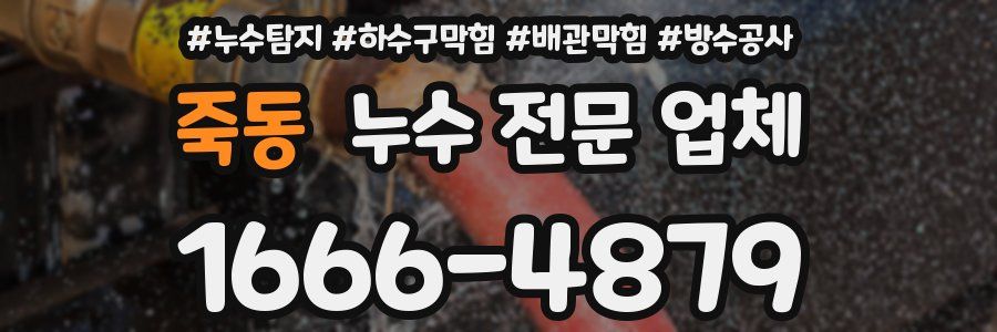 죽동 누수 전문 업체