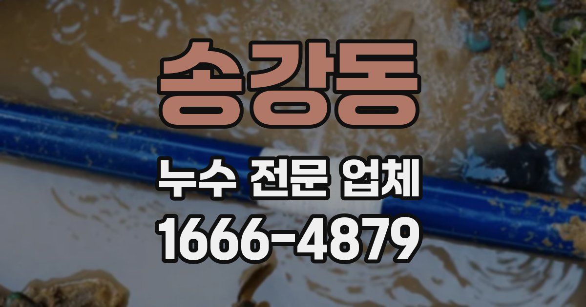 송강동 누수 전문 업체