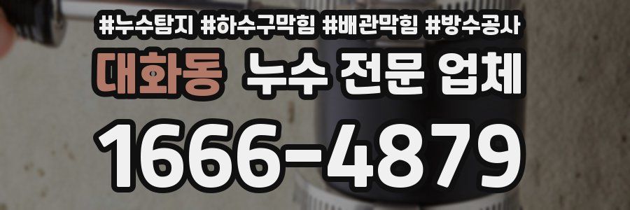 대화동 누수 전문 업체