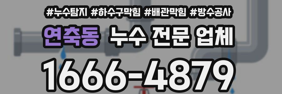 연축동 누수 전문 업체