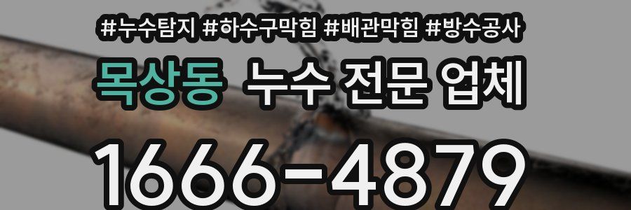 목상동 누수 전문 업체