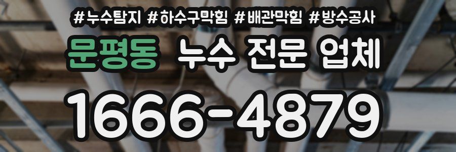 문평동 누수 전문 업체