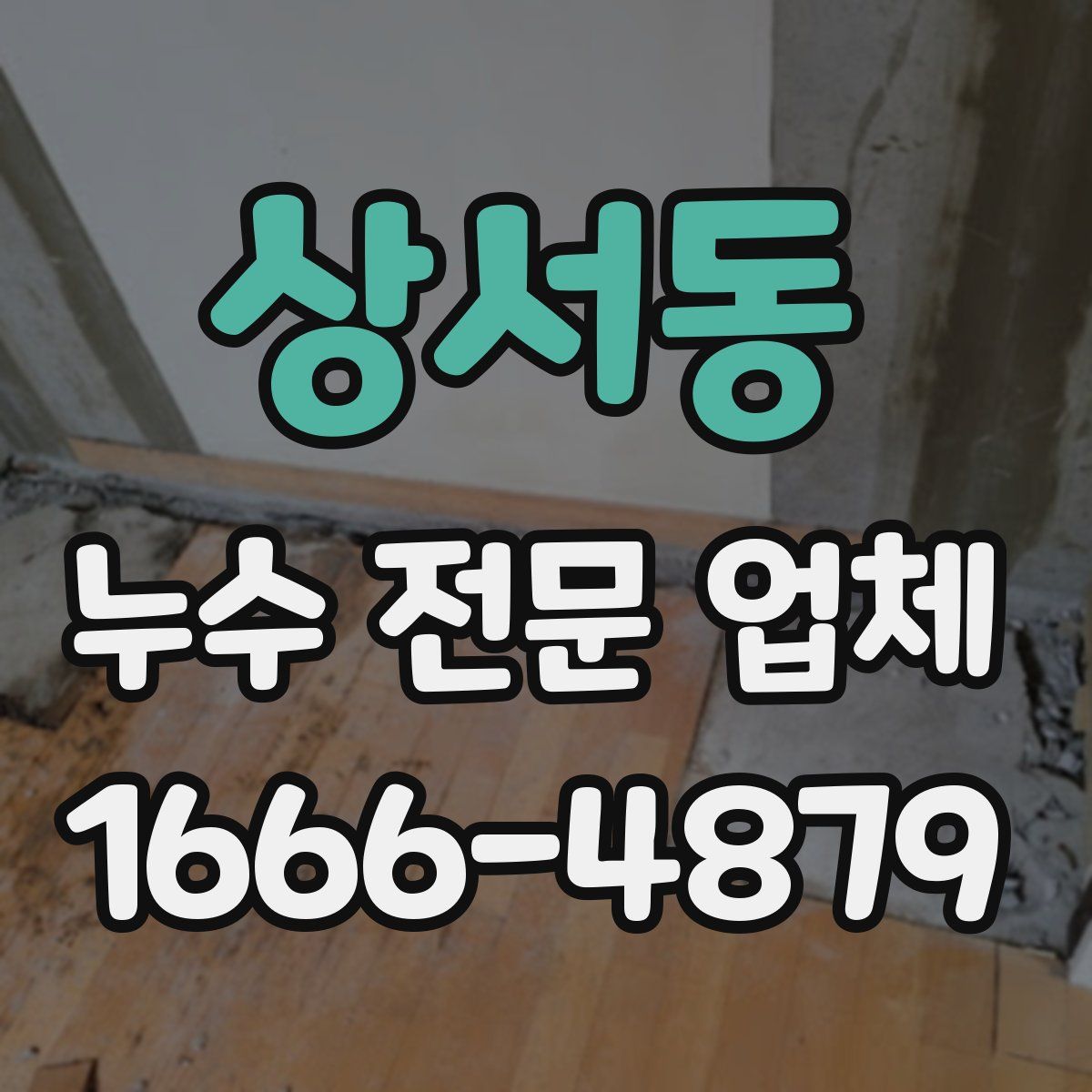 상서동 누수 전문 업체