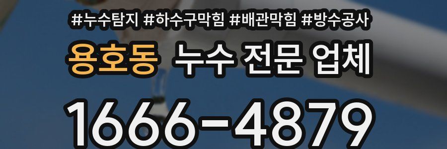 용호동 누수 전문 업체
