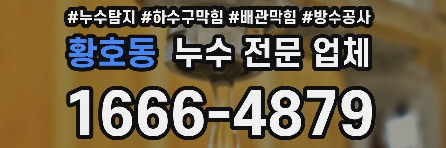 황호동 누수 전문 업체