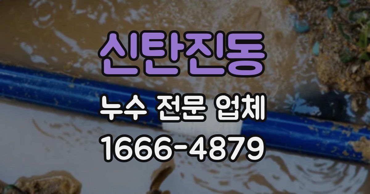 신탄진동 누수 전문 업체