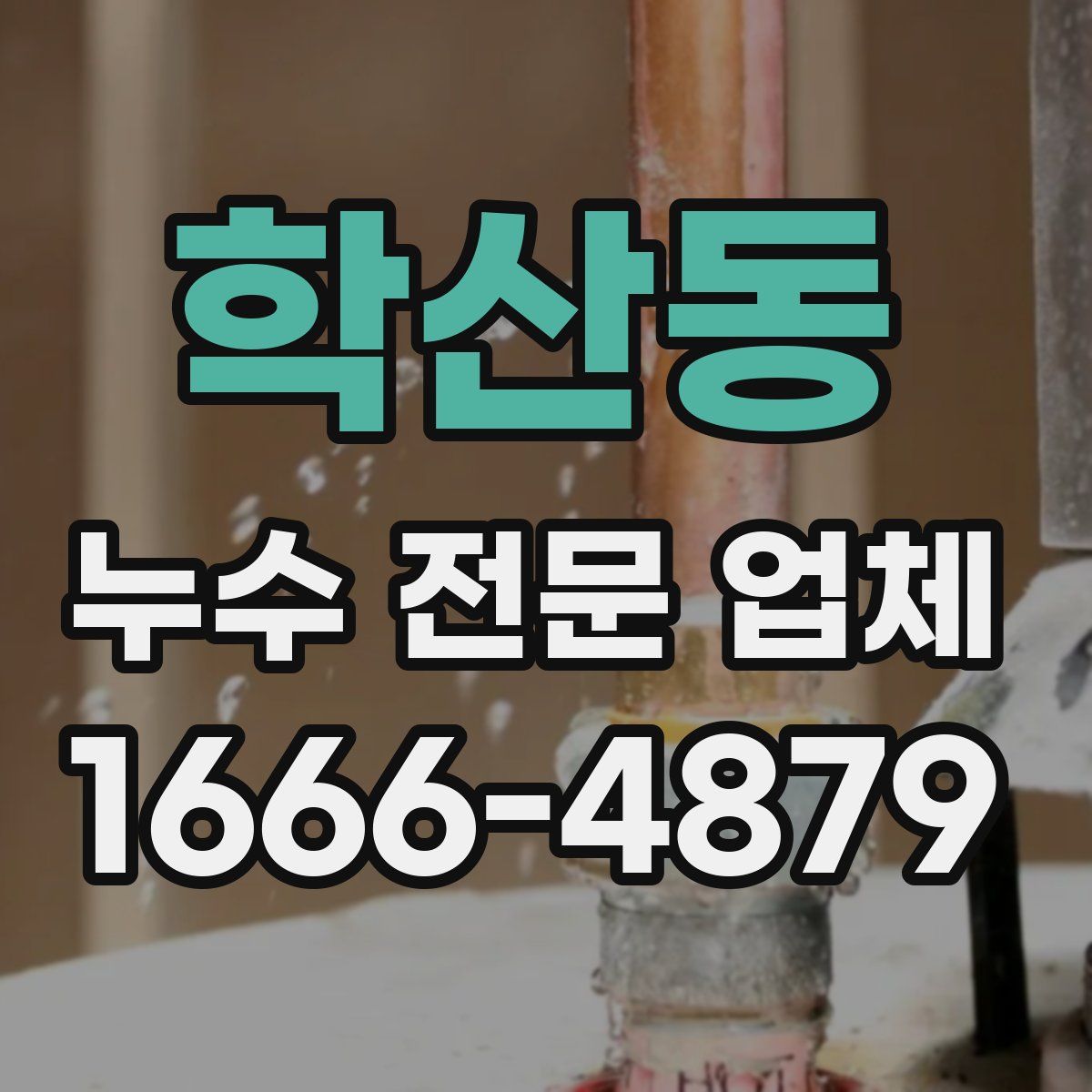 학산동 누수 전문 업체