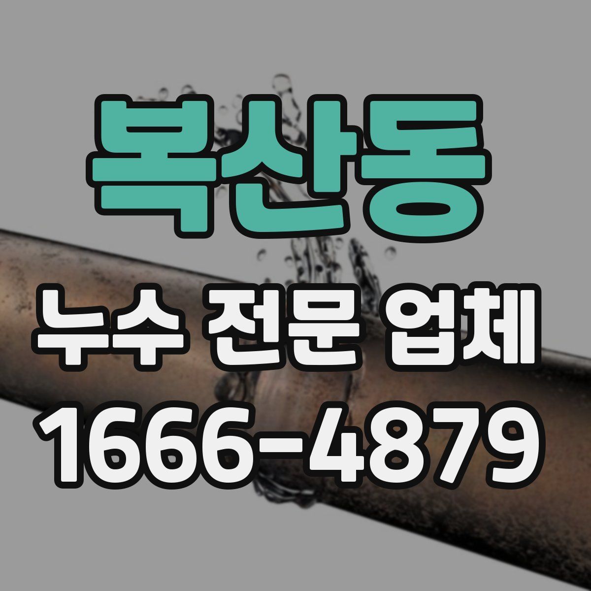 복산동 누수 전문 업체