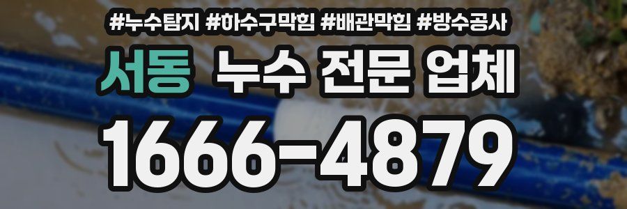 서동 누수 전문 업체