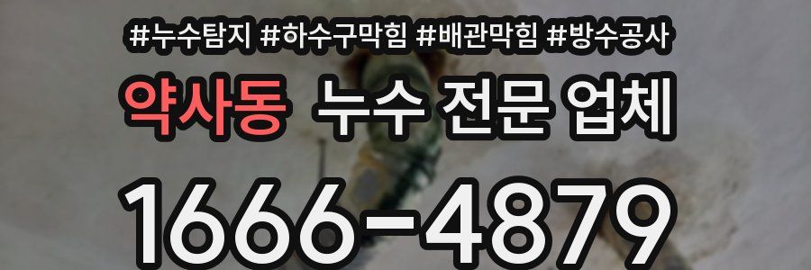 약사동 누수 전문 업체