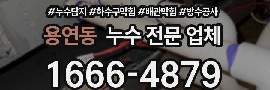 용연동 누수 전문 업체