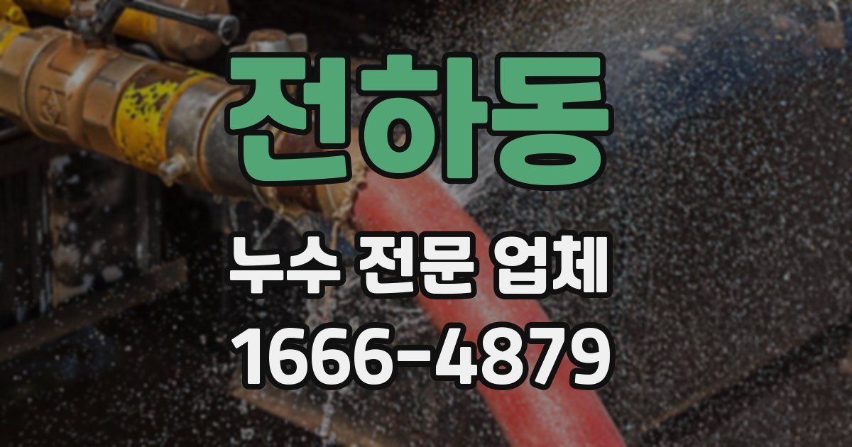 전하동 누수 전문 업체