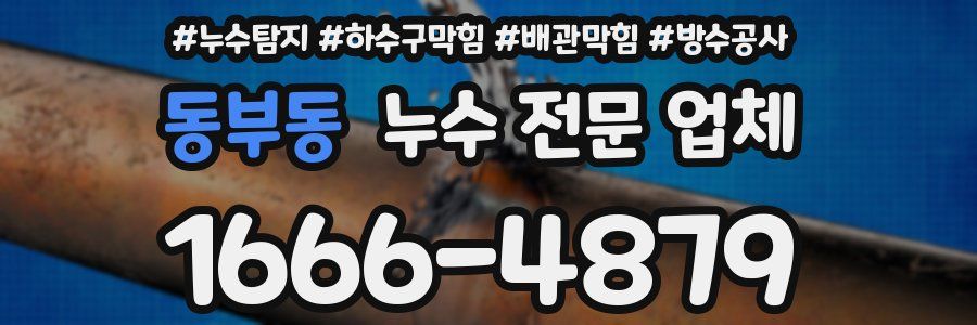 동부동 누수 전문 업체