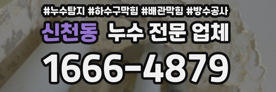 신천동 누수 전문 업체