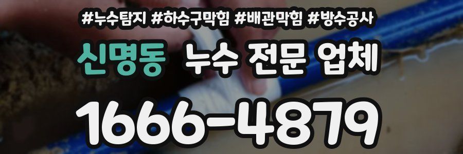 신명동 누수 전문 업체