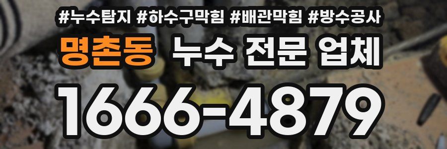 명촌동 누수 전문 업체
