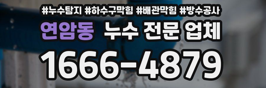 연암동 누수 전문 업체