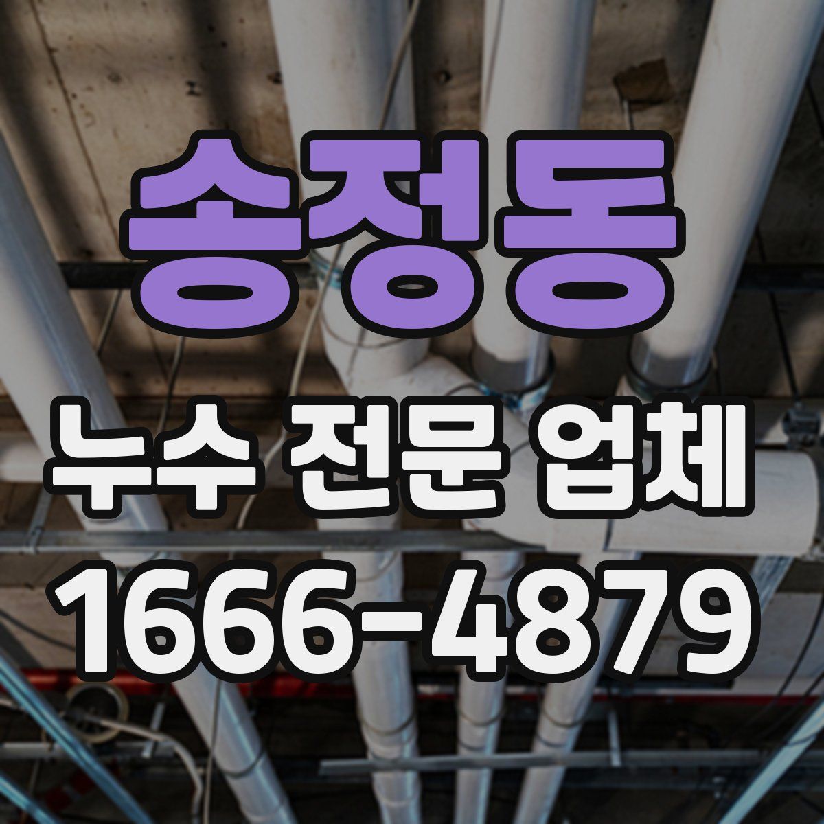송정동 누수 전문 업체