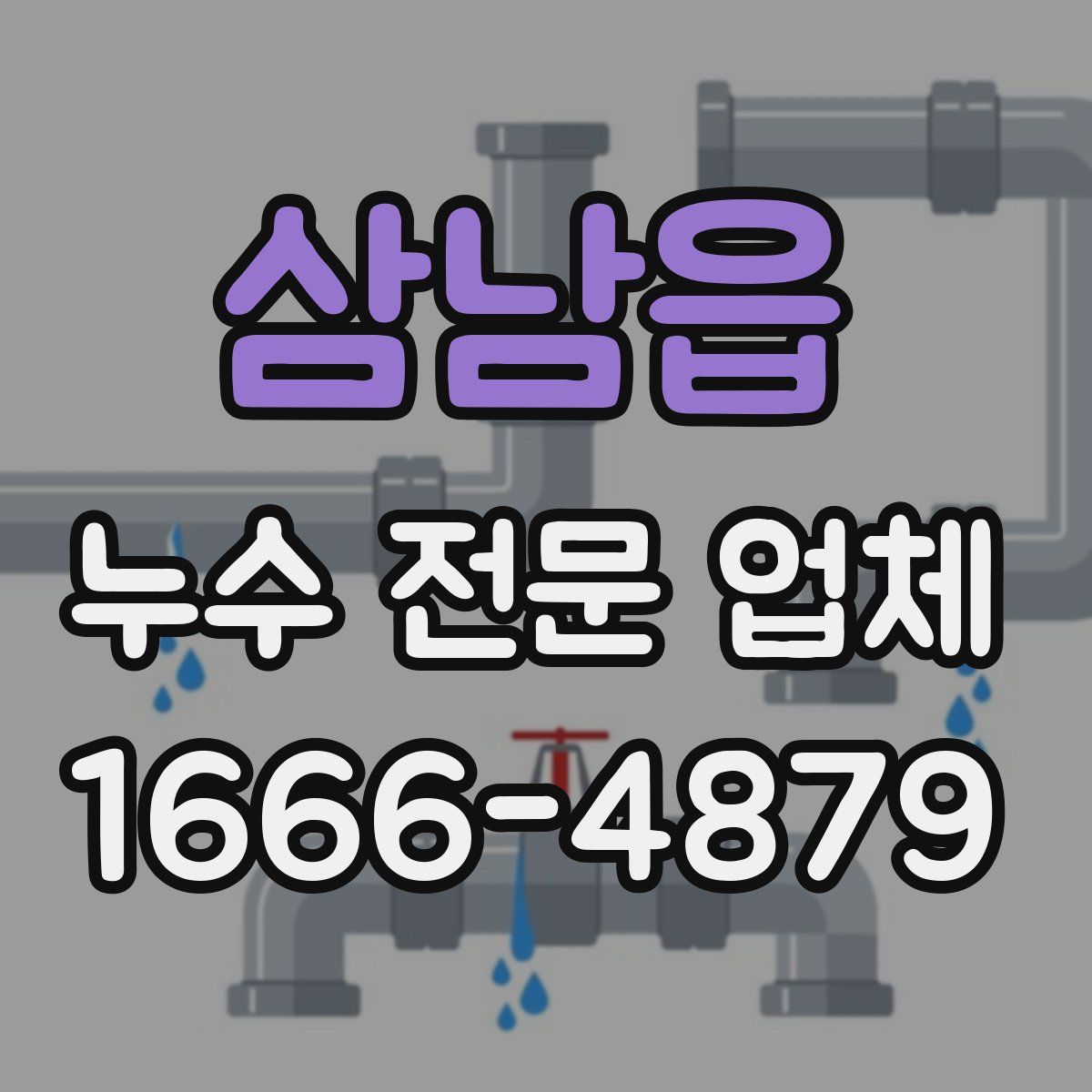 삼남읍 누수 전문 업체