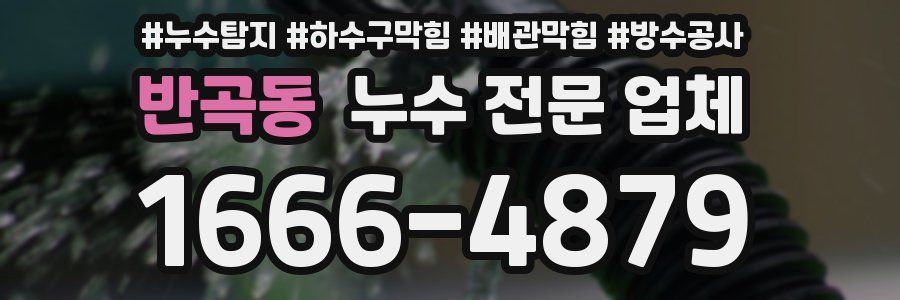 반곡동 누수 전문 업체