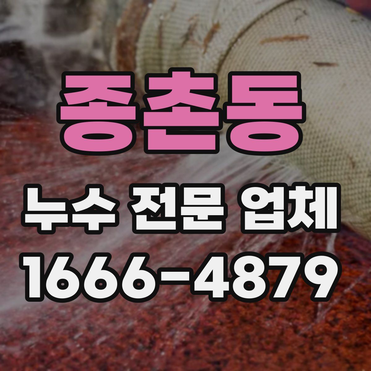 종촌동 누수 전문 업체
