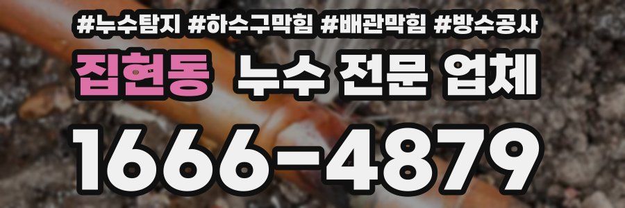 집현동 누수 전문 업체