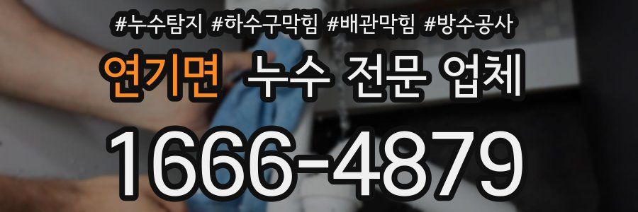 연기면 누수 전문 업체
