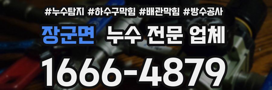 장군면 누수 전문 업체