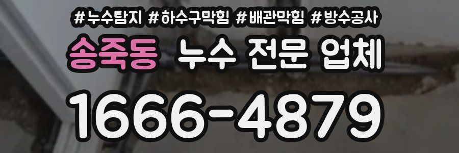 송죽동 누수 전문 업체