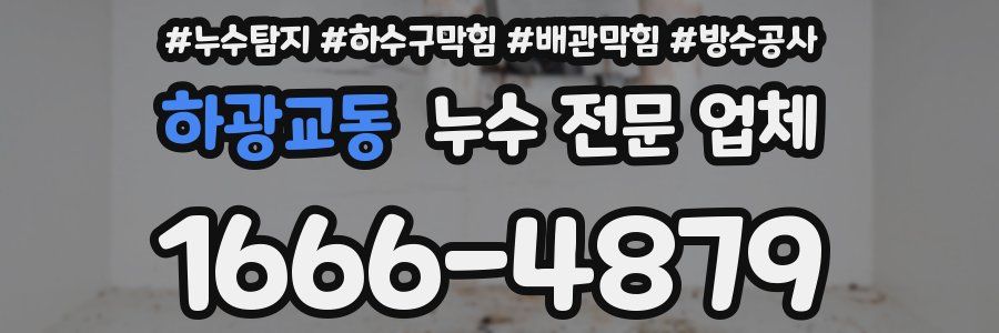하광교동 누수 전문 업체