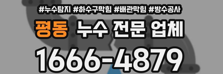 평동 누수 전문 업체