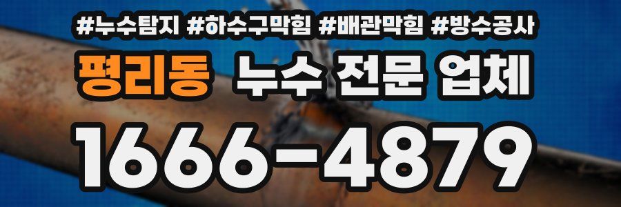 평리동 누수 전문 업체