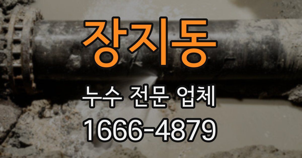 장지동 누수 전문 업체
