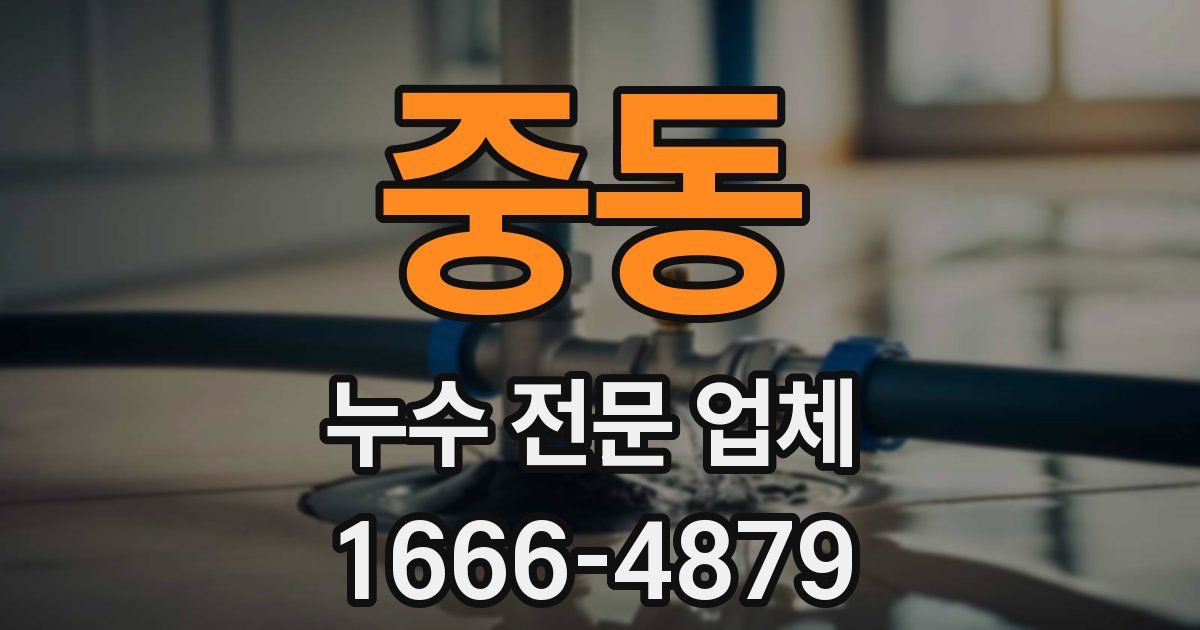 중동 누수 전문 업체