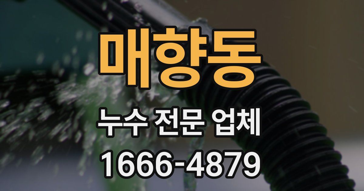 매향동 누수 전문 업체