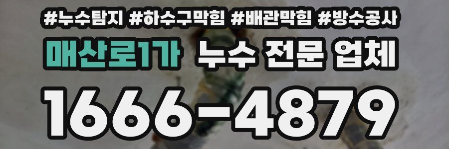 매산로1가 누수 전문 업체