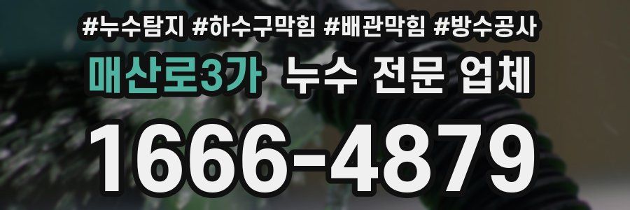 매산로3가 누수 전문 업체
