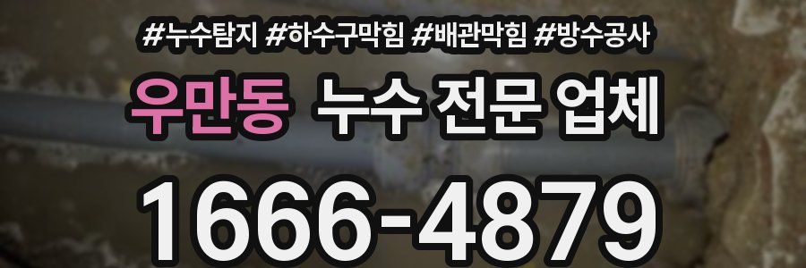 우만동 누수 전문 업체