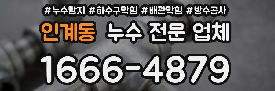 인계동 누수 전문 업체