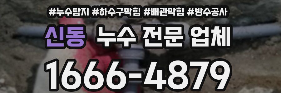 신동 누수 전문 업체