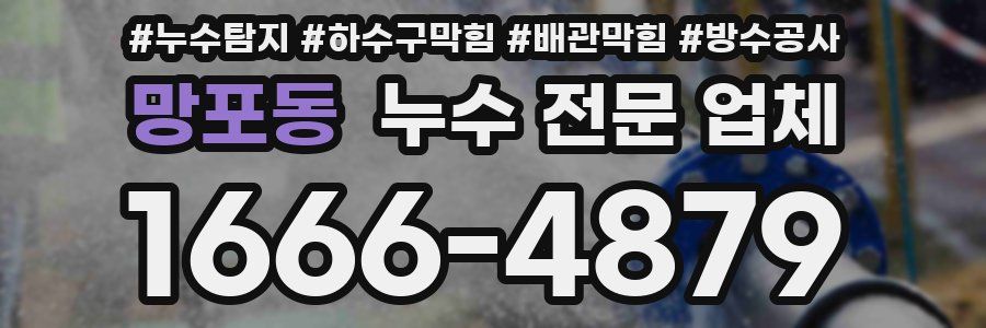 망포동 누수 전문 업체