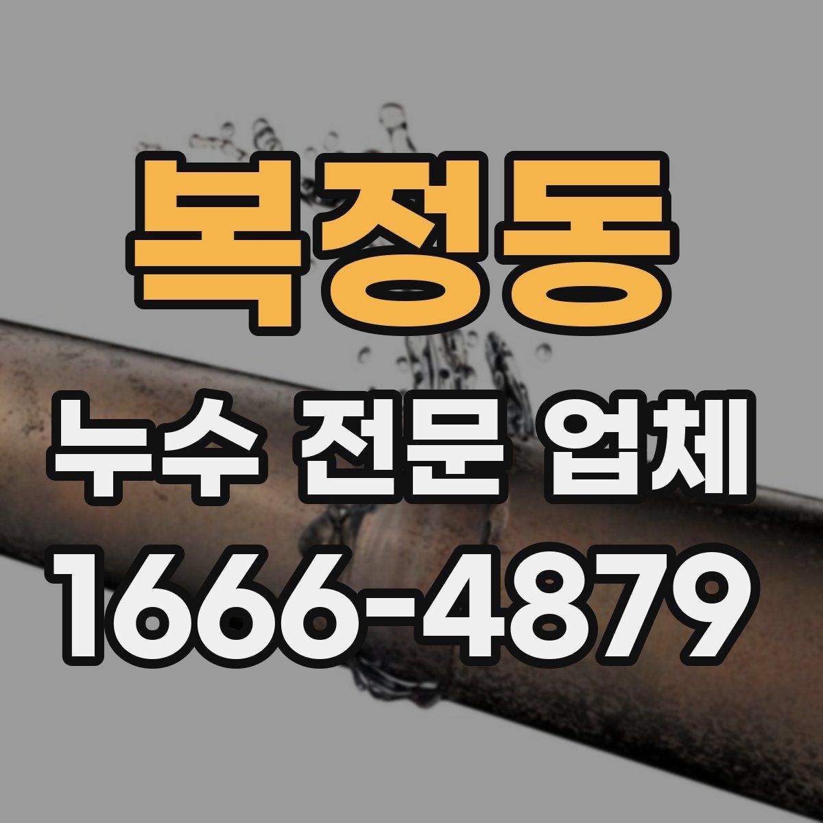 복정동 누수 전문 업체