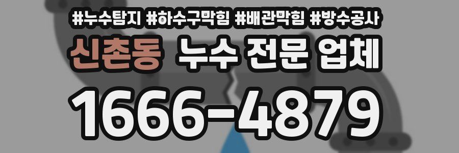 신촌동 누수 전문 업체